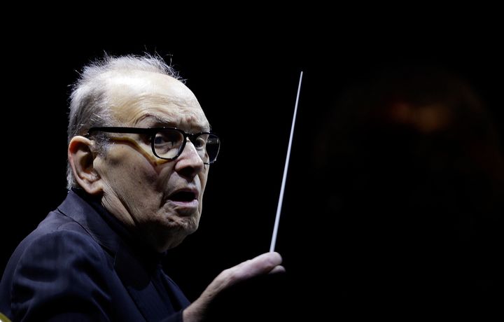 Italian composer Ennio Morricone in this 2018 file photo. The Oscar-winner, who produced more than 400 original scores for fe