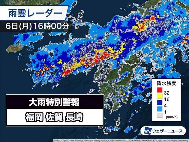 雨雲 レーダー 長崎