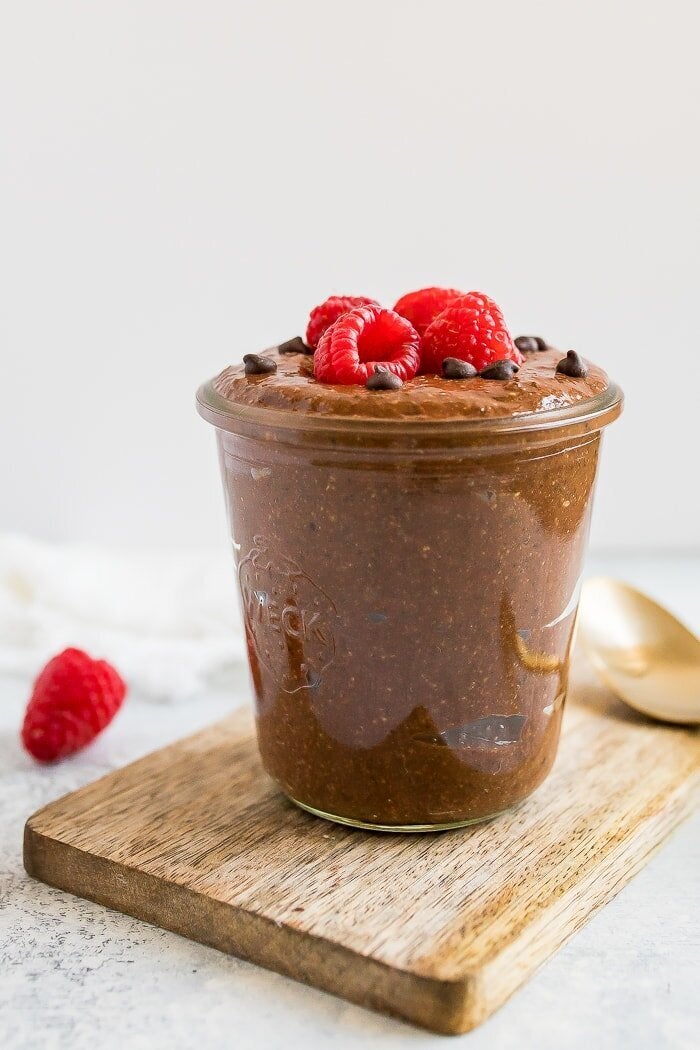 Chocolate chia pudding