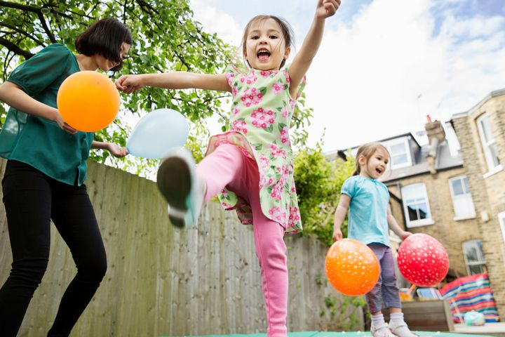 There are plenty of outdoor toys for toddlers and older kids that are perfect for spaces as small as a balcony, patio or cramped front garden.