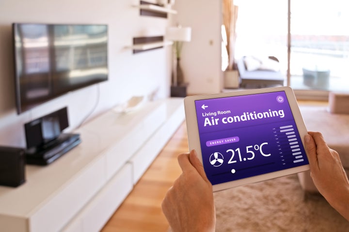 The Sensibo Sky is a smart AC controller that turns any air conditioner into a smart air conditioner.