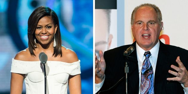 In 2014, conservative radio host Rush Limbaugh said NASCAR fans booed Michelle Obama for her 