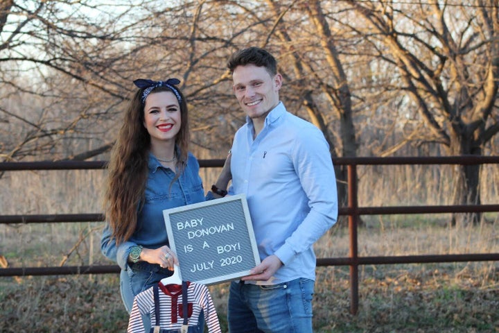 Corsi Crumpler and her fiance. 