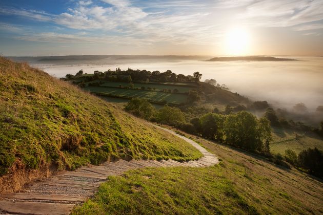 Glastonbury Tor, near Glastonbury, Somerset.  