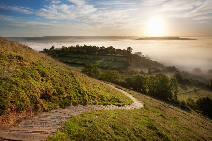 Glastonbury Tor, near Glastonbury, Somerset. 