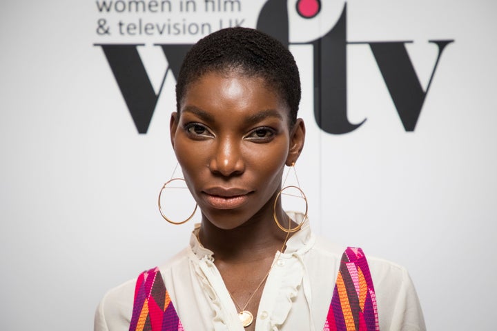 Michaela at the Women In Film And TV Awards in 2018