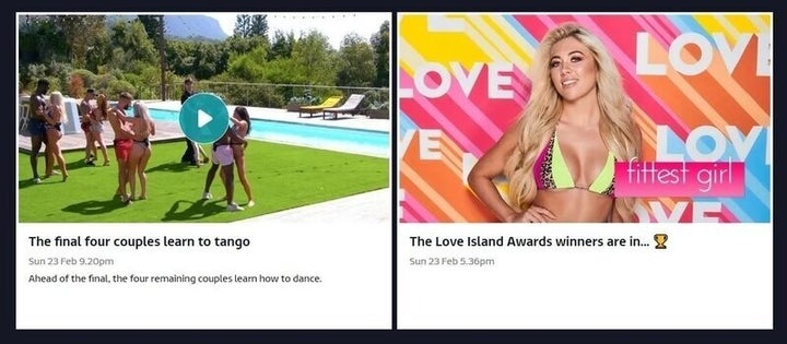 ITVの「ラブ・アイランド」