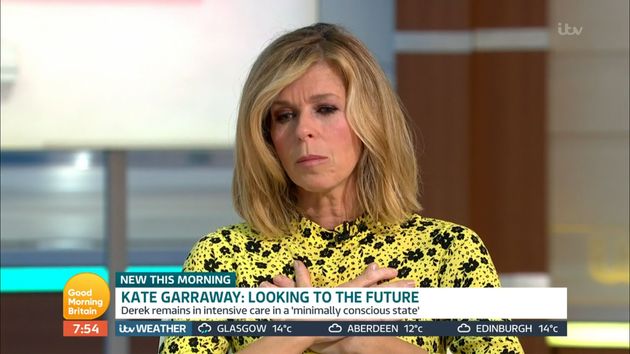 Kate Garraway returned to Good Morning Britain on Wednesday