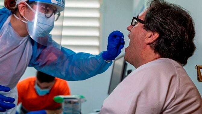 Test de coronavirus en Atención Primaria.