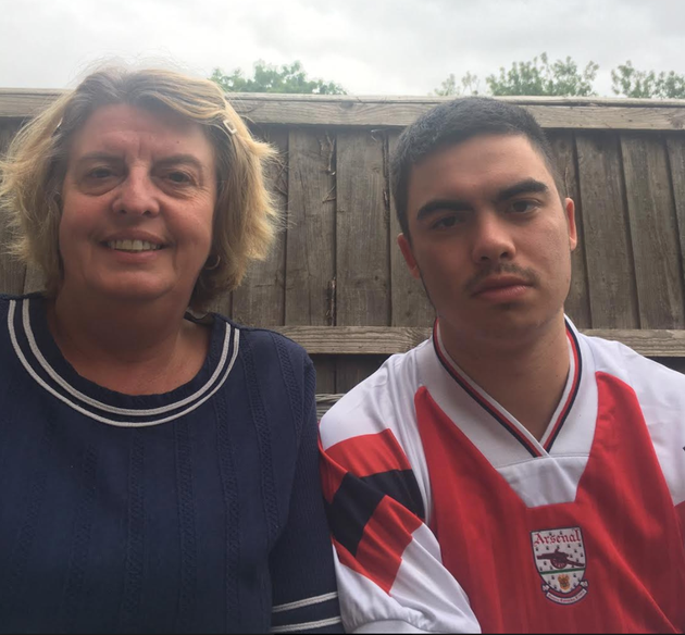 Ruth Slack and her 21-year-old son