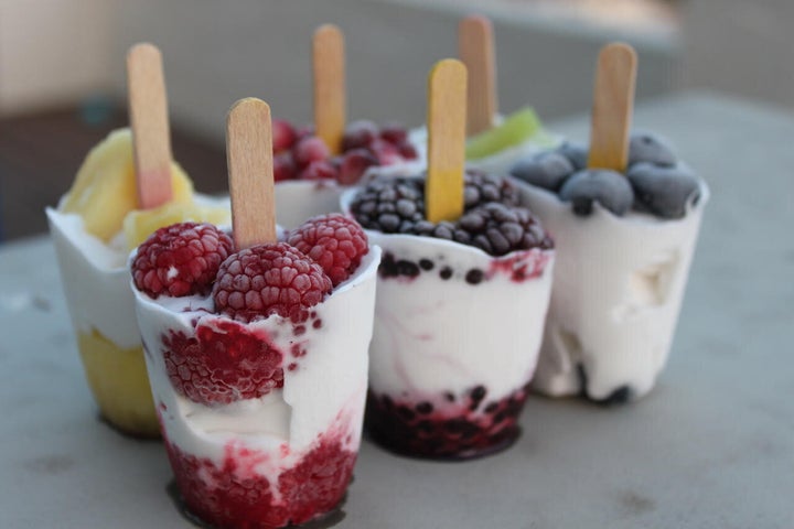 Frozen Mixed Fruit Yoghurt Pops