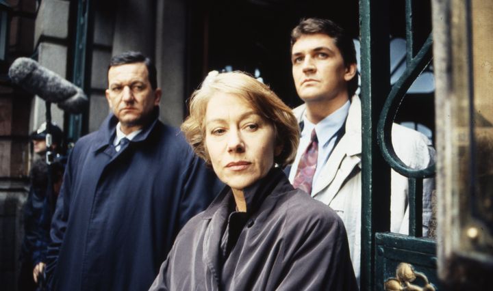 Helen Mirren (as DCI Jane Tennison), John Benfield (as DSI Michael Kernan) and Craig Fairbrass (as DI Frank Burkin) in Prime Suspect.