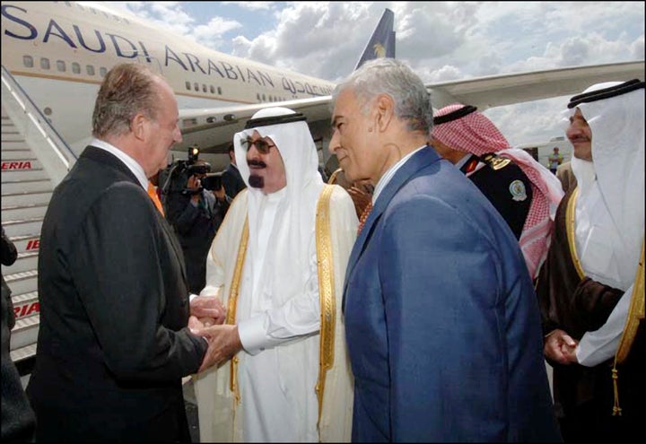 Juan Carlos I y el rey Abadlá