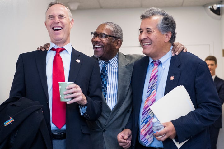 Democratic Rep. Gregory Meeks of New York (center), has less seniority on the House Foreign Affairs Committee than his rival, Rep. Brad Sherman (D-Calif.), in the brewing fight for the panel's chairmanship. But Meeks is more popular among colleagues and is seen as the favorite in the faceoff.