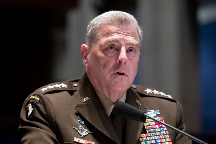 Chairman of the Joint Chiefs of Staff Gen. Mark Milley testifies during a House Armed Services Committee hearing on Thursday.