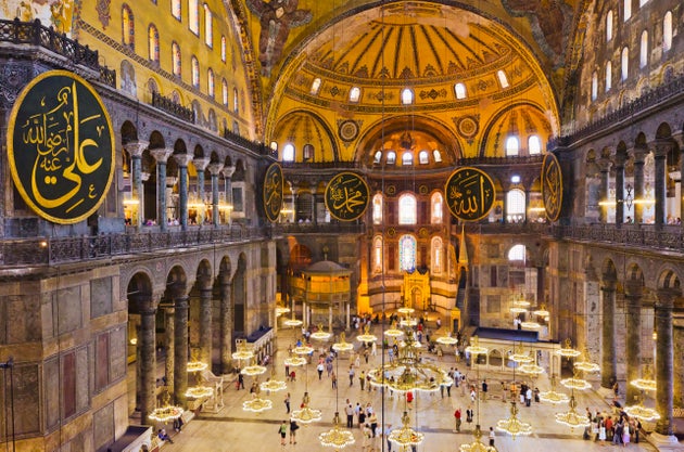 Turkey, Istanbul, Haghia Sophia Mosque interior