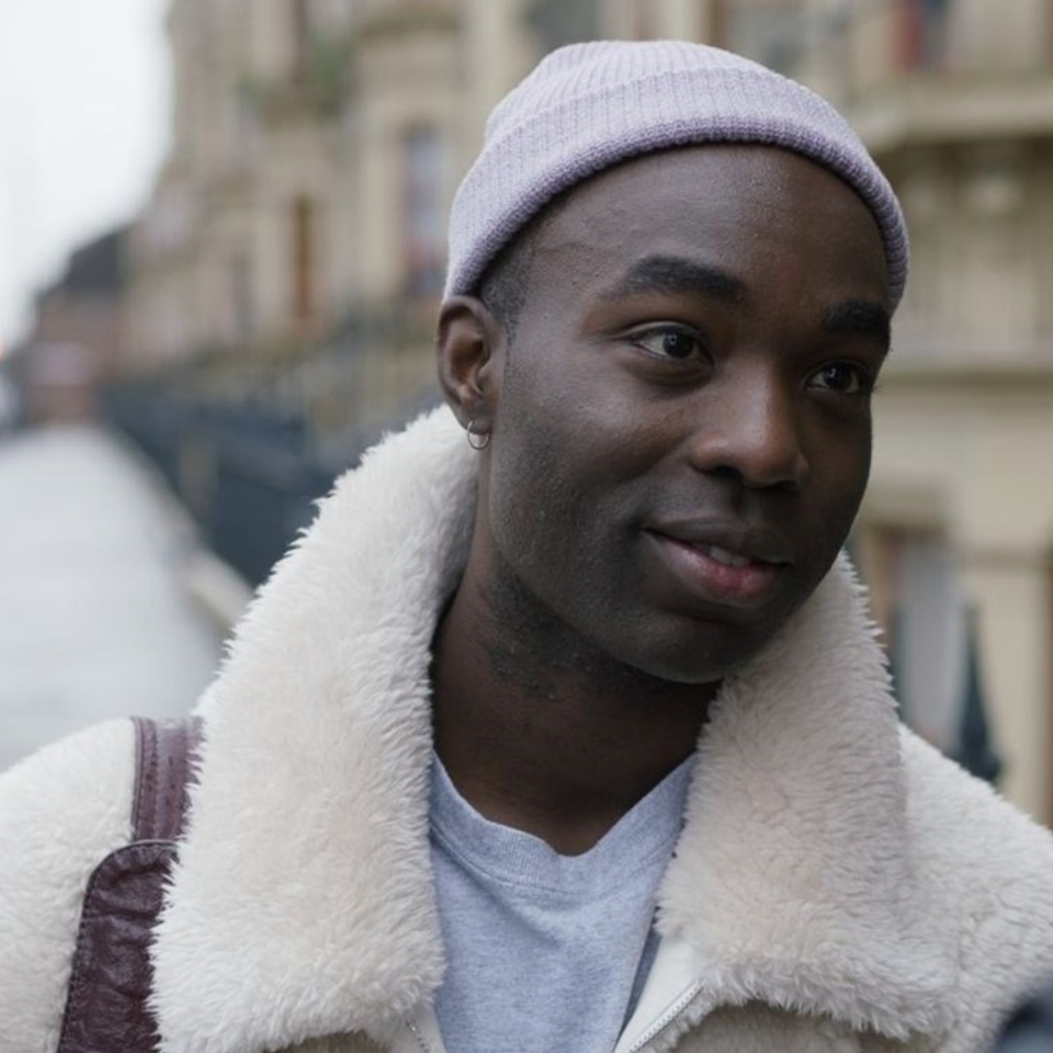 Kwame is a fitness coach and in the show also grapples with issues of sexual assault