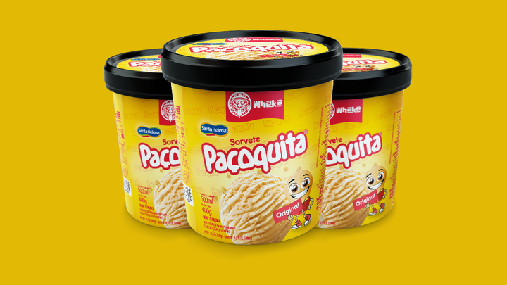 Nova versão da Paçoquita em sorvete de pote também será vendida nos EUA. 