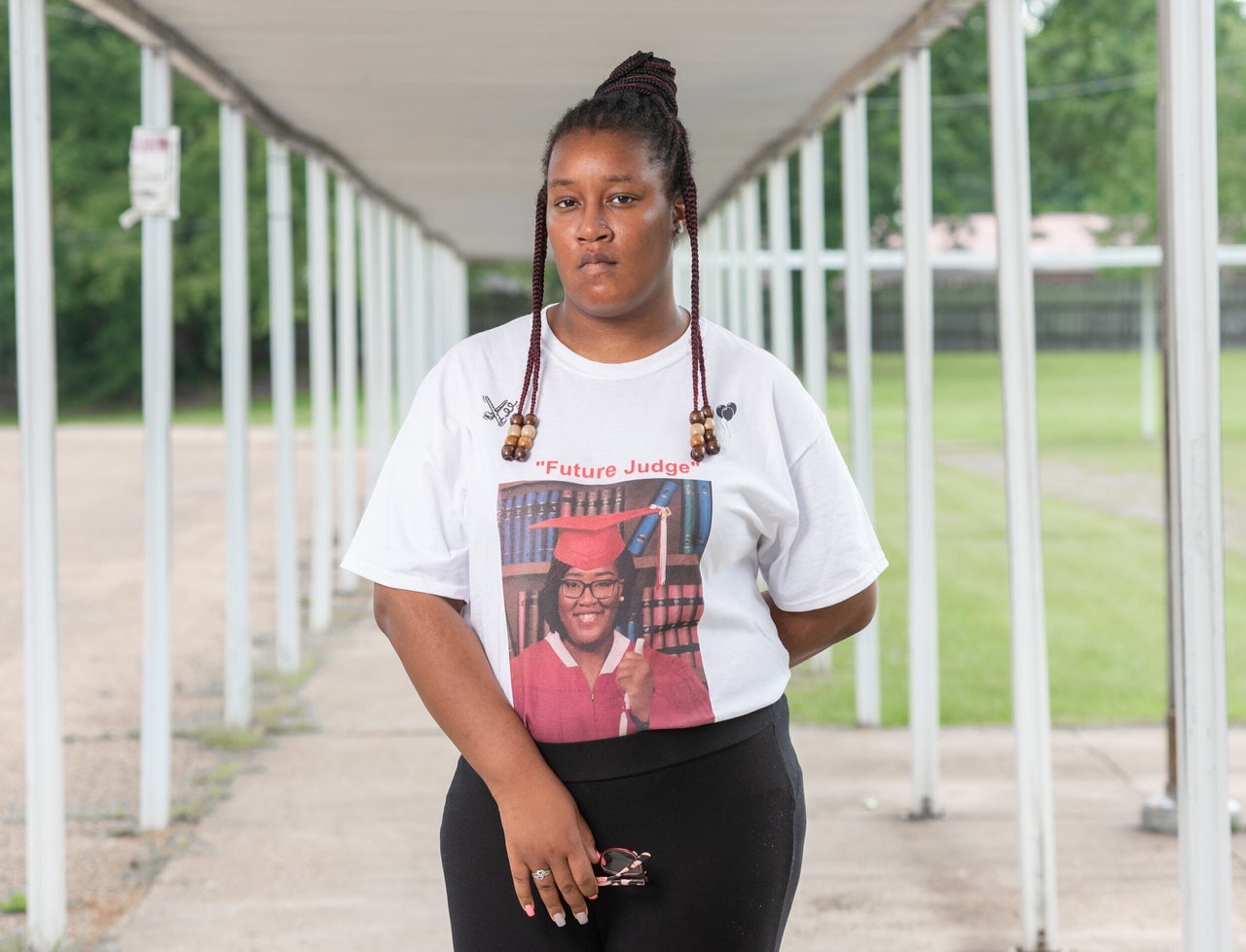 Justice Grisby, 18, a graduate of Holmes County Central High School in Lexington, Mississippi. 