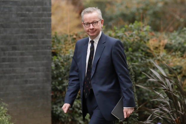 Cabinet Office minister Michael Gove arrives at 10 Downing Street in London.