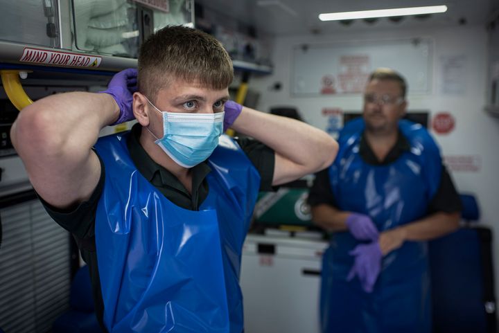 Sam, on shift with the West Midlands Ambulance Service