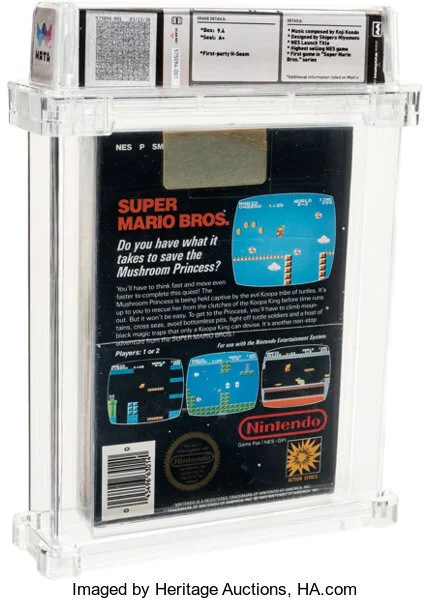 未開封　美品　マリオストーリー 1985年製のスーパーマリオブラザーズが約2億2,000万円で落札