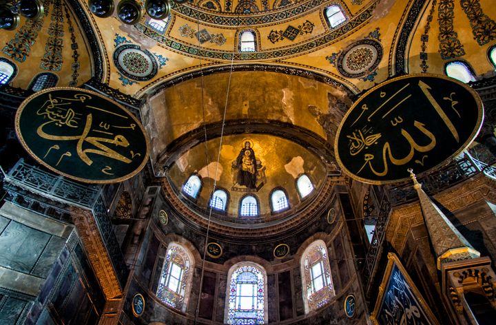 Hagia Sofia interior, Istanbul, Turkey