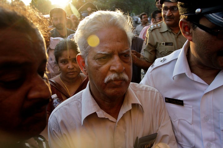 A 2011 file photo of the revolutionary poet Varavara Rao.