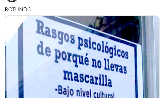 El Cartel Que Describe Con Tres Duras Frases A Los Que No Se Ponen Mascarilla El Huffpost