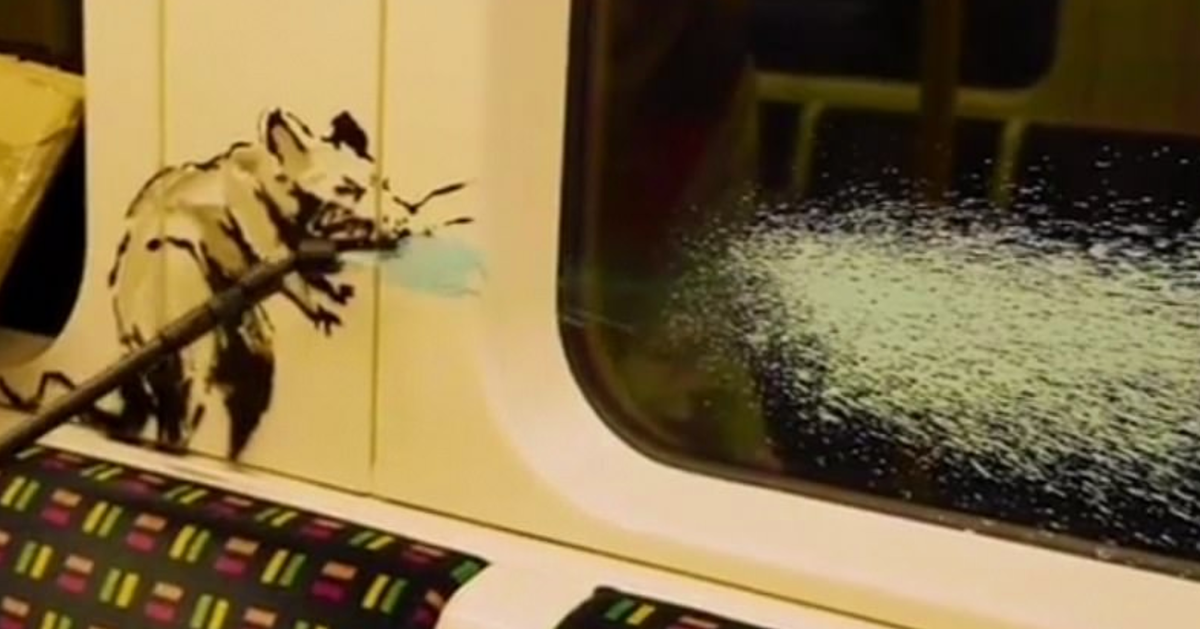 Banksy Scrawls Sneezing Rats On London Underground In Face Mask-Themed ...