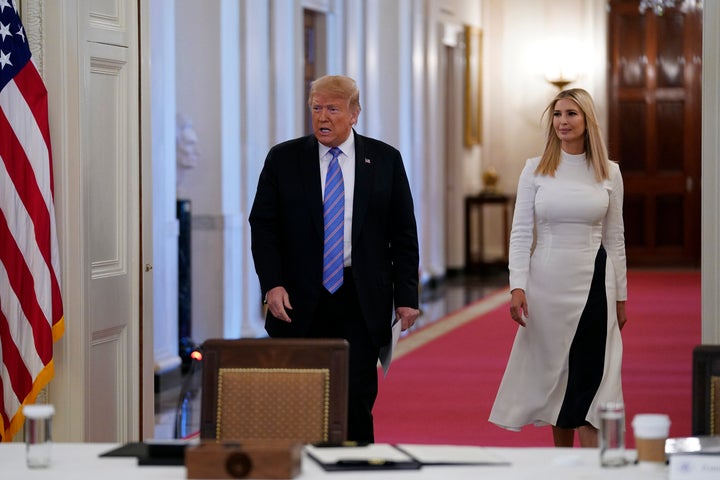 President Donald Trump and his daughter Ivanka: not actually helpful.