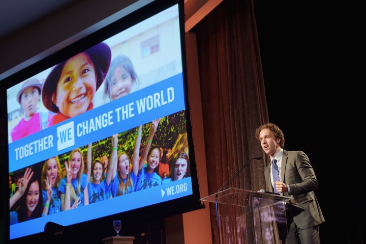 Craig Kielburger, co-founder of WE Day, Free The Children and ME to WE, speaks onstage during the WE Day Celebration Dinner at The Beverly Hilton Hotel on April 6, 2016 in Beverly Hills, California. 