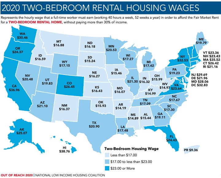 The Hourly You Need To Afford Rent Around The U.S. HuffPost Life