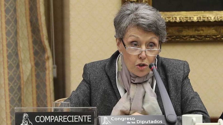 Rosa María Mateo en el Congreso de los Diputados.