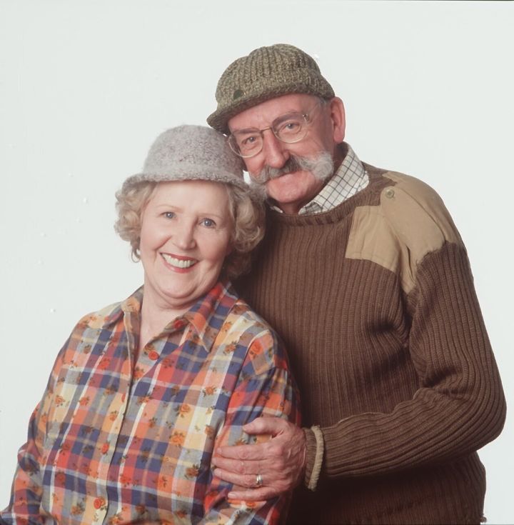 Paula with co-star Stan Richards, who died in 2005