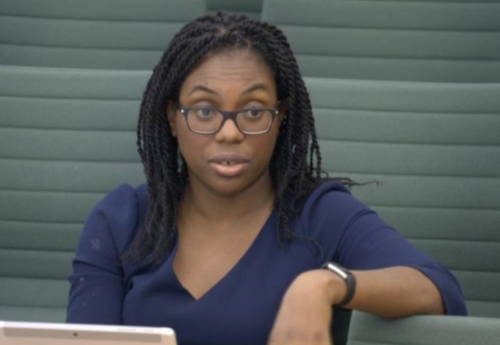 Equalities minister Kemi Badenoch giving evidence before a Commons committee