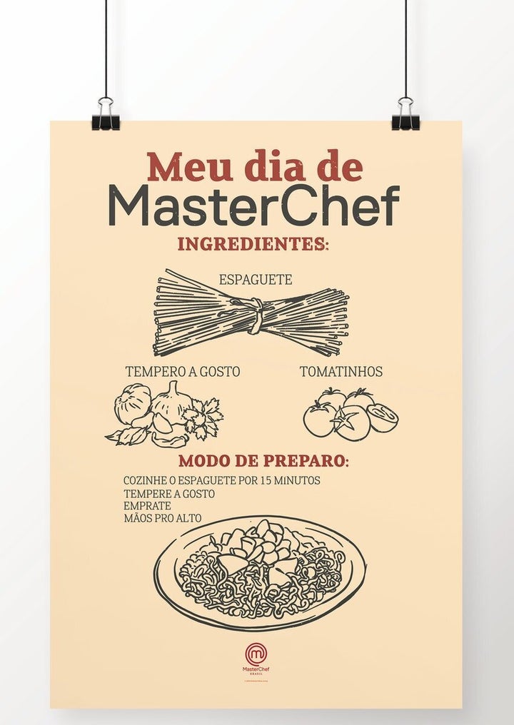 Produtos da marca Chico Rei inspirados no programa Masterchef