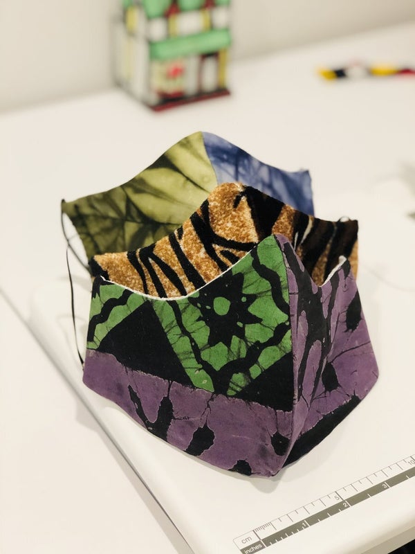 Get the Prisca adire (tie & dye) face mask for $18.50