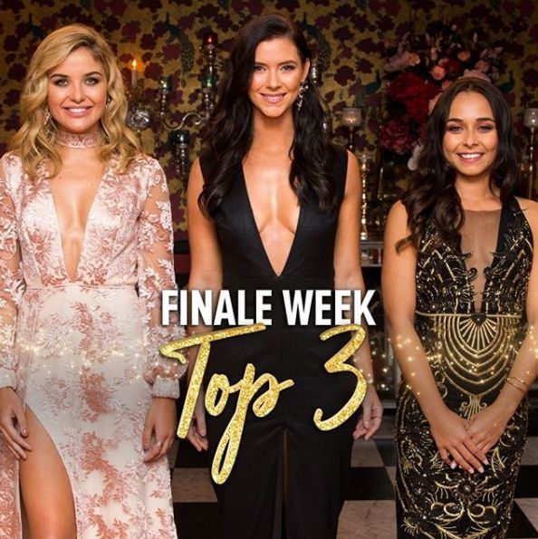 First Nations contestant Brooke Blurton (R) did make the final 3 on The Bachelor in 2018