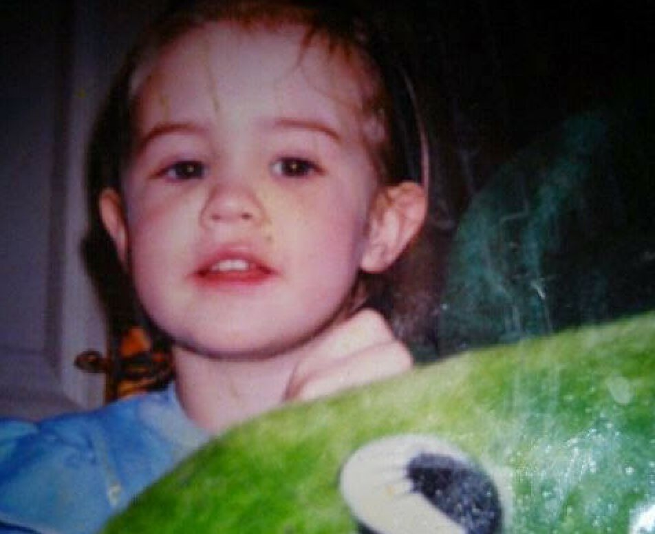 Terri-Anne Hamer at the age of around two in a foster home