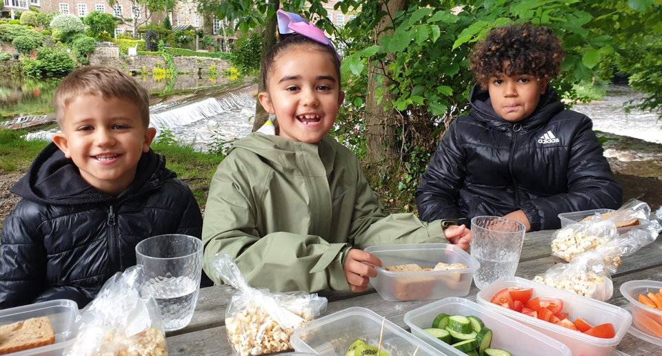 Terri-Anne's three children Kaemon Smith, 10, Amayah Burrani, six and AJ Burrani, four