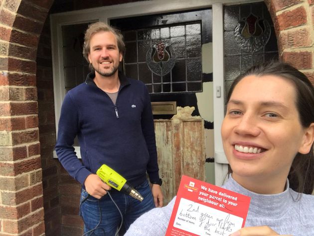 This Couple Couldnt Agree On Front Door Colour. Enter A Friendly Postie