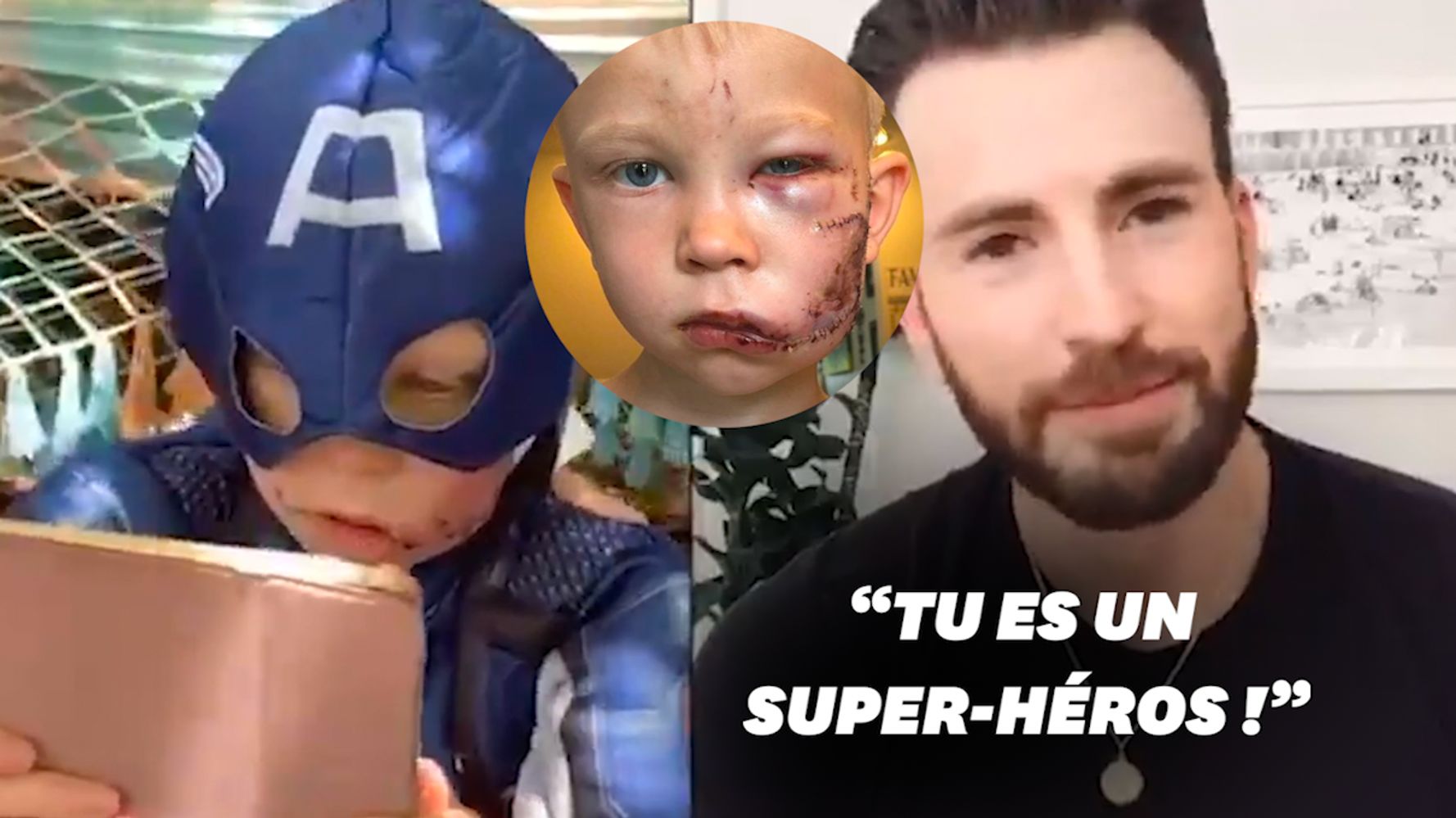 Captain America Remercie Ce Petit Garcon Qui A Sauve Sa Sœur D Une Attaque De Chien Le Huffpost