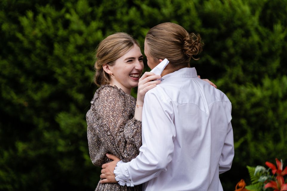 Georgie Stone's character Mackenzie with her boyfriend Richie in Neighbours