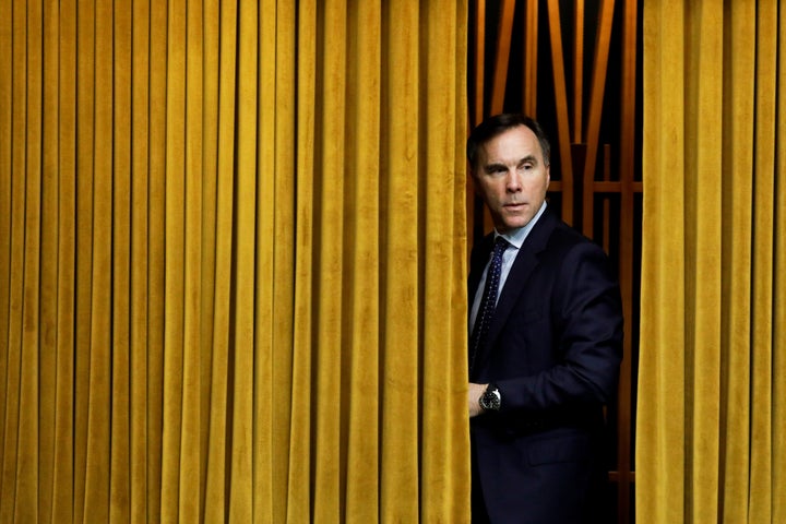 Finance Minister Bill Morneau arrives to a meeting of the special committee on the COVID-19 pandemic, as efforts continue to help slow the spread of the coronavirus disease (COVID-19), in the House of Commons on Parliament Hill in Ottawa on May 13, 2020.