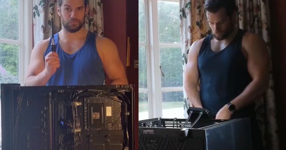 Watch Superman Henry Cavill Seductively Build a Gaming PC in a