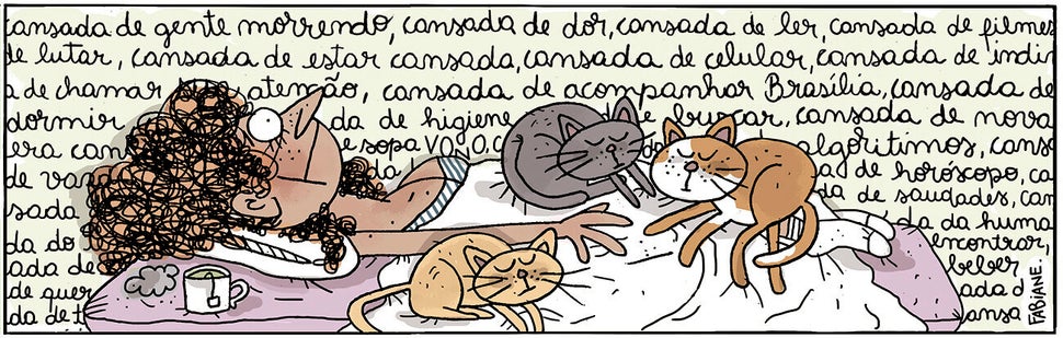 Tira gentilmente cedida pela autora para esta reportagem.