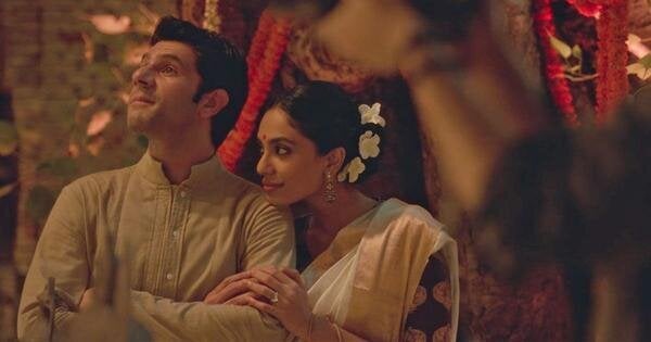 Arjun Mathur and Sobhita Dhulipala in a still from Amazon's 'Made in Heaven'