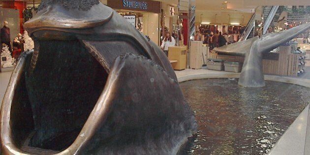 The iconic West Edmonton Mall whale. 