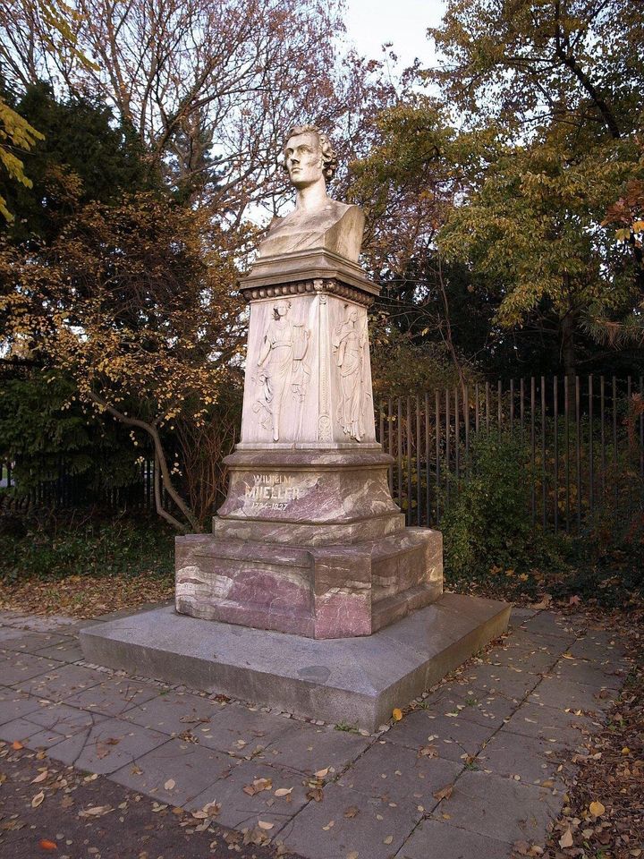 Το μνημείο του Wilhelm Müller στο κεντρικό πάρκο του Dessau